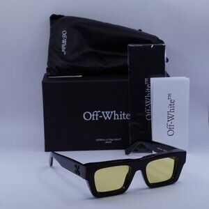 Off-White OERI145 OREGON 1018 Square Sunglasses – Black/Yellow